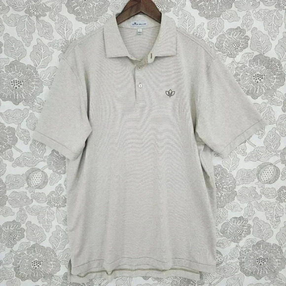 Peter Millar Striped Men's Golf‎ Polo Shirt L 3196 - Picture 1 of 7
